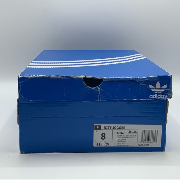 Adidas Nite Jogger White Shock Red F34123 - Picture 6 of 7